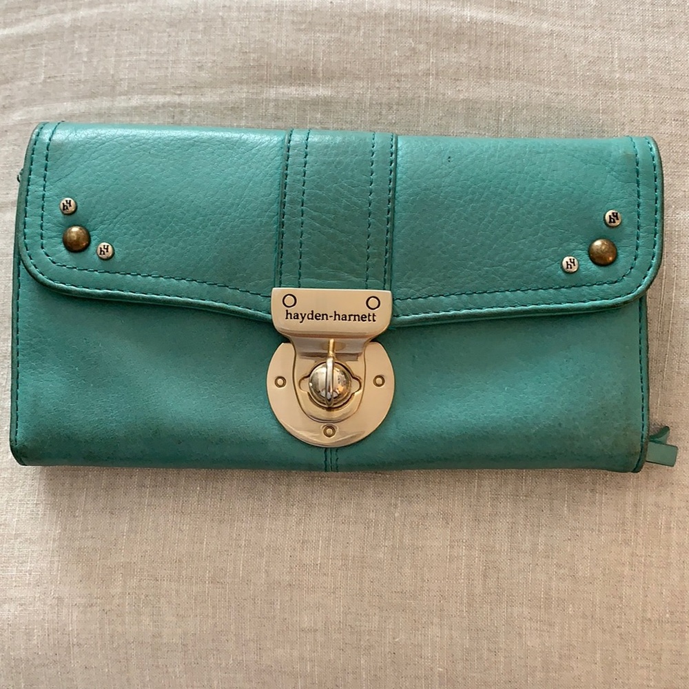 Hayden-Harnett Leather Wallet Clutch